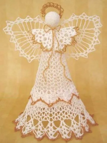Patrones de angeles crochet - Imagui