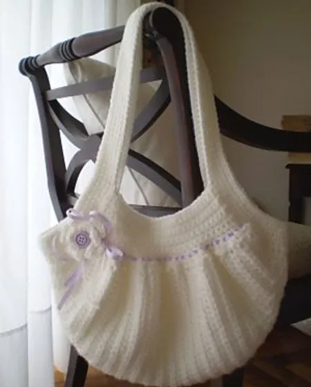 Patrones de bolsas tejidas a crochet - Imagui
