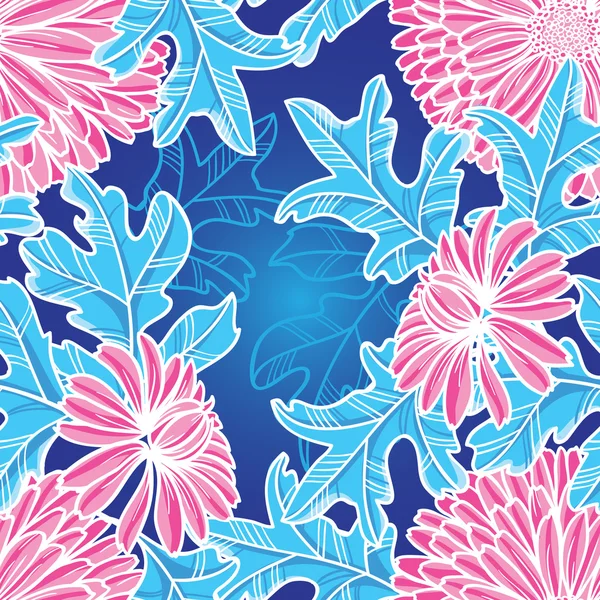 patrón coloreado transparente de las tiernas flores abstractas y ...