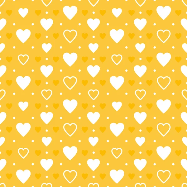 Patrón de corazones amarillos — Vector stock © Jelena_Z #62993571