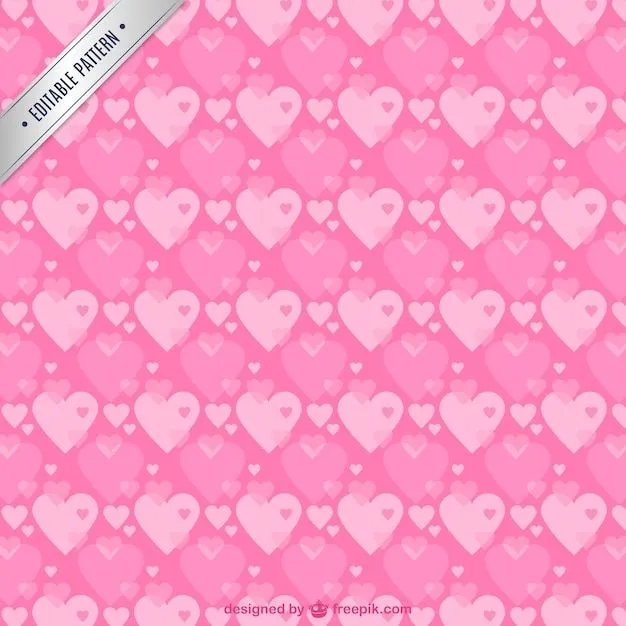 Patrón de corazones de color rosa | Descargar Vectores gratis