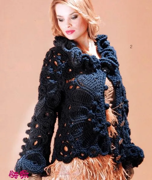 Patron Crochet Chaqueta Glamour - Patrones Crochet