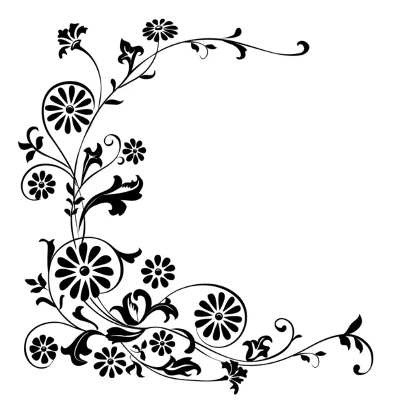 Patrón de flores y adornos florales — Vector stock © nairine #10305139