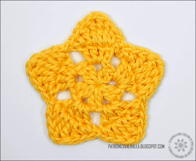 Patrón Gratis: Estrella a Crochet #5 | PATRONES VALHALLA ...