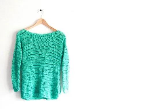 CROCHET PATTERN DIY wide sweater crochet pattern por joyofmotion
