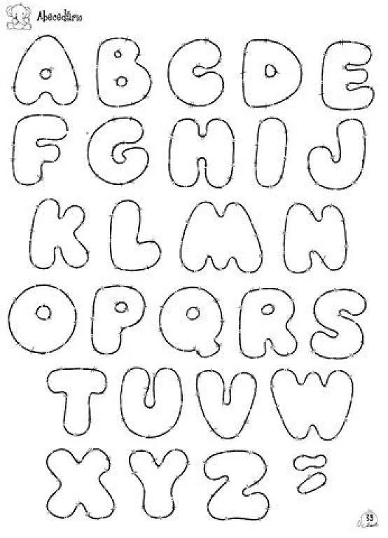 patrones de letras | Moldes de letras de fomi - Imagui | letras ...