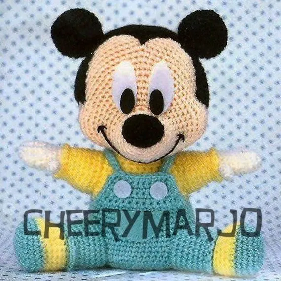 Patron amigurumi Mickey bebé - Imagui