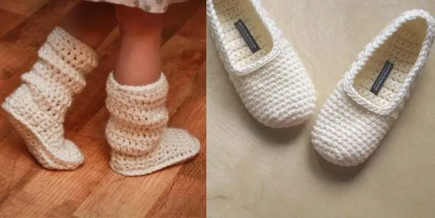 Como hacer pantuflas en crochet - Imagui