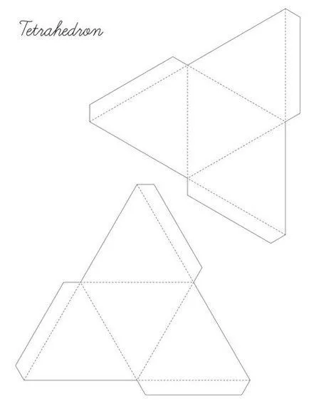 molde figuras geometricas para hacer cartulina