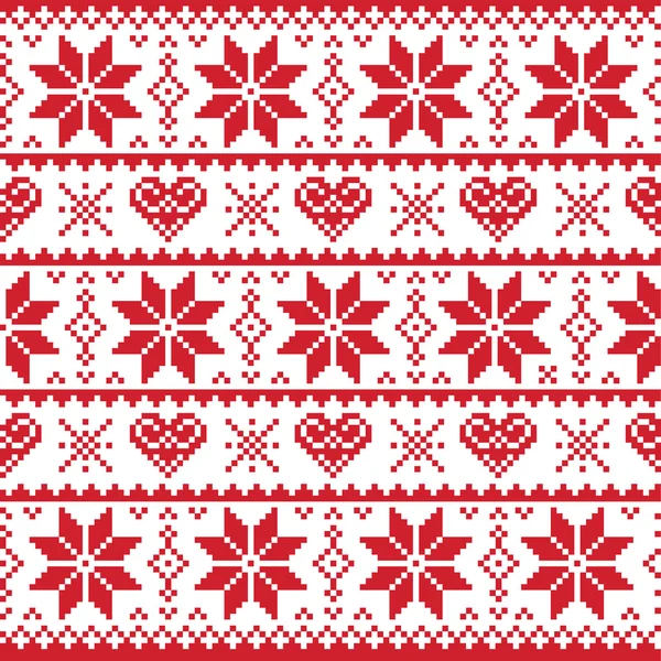 Patrón punto de Navidad, tarjeta - estilo scandynavian suéter ...