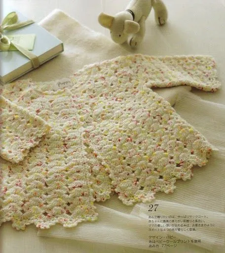 Patron saquito bebé crochet - Imagui