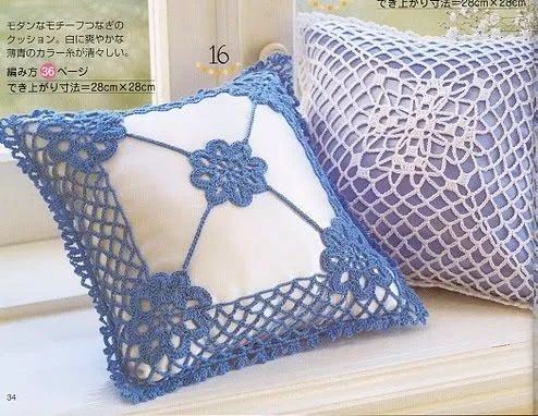 Patrones de almohadones a crochet - Imagui