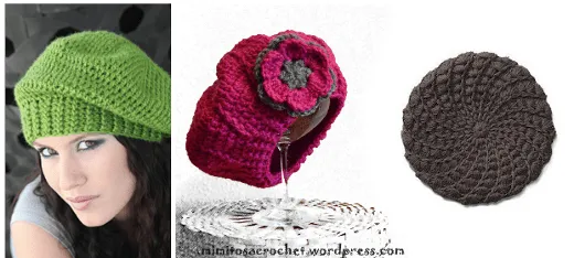 Boinas tejidas a crochet para niños - Imagui