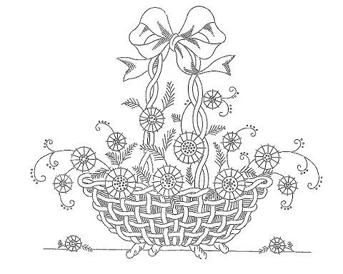 Bibujos de flores para bordar en cinta - Imagui