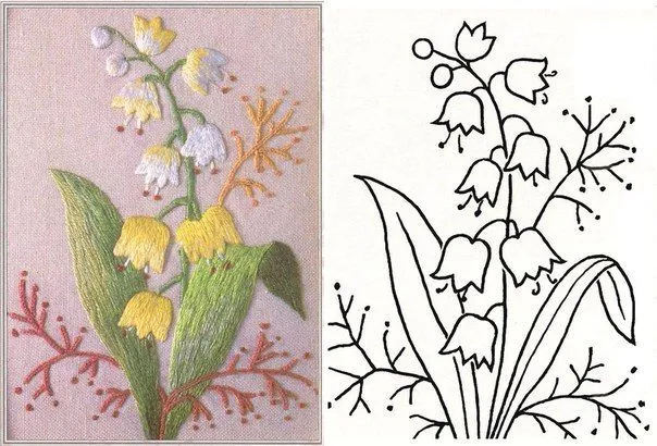 patrones para bordar flores amarillas | sew beautiful | Pinterest ...