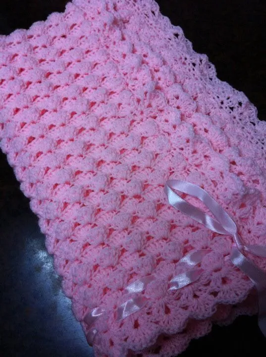 Como hacer mantas a crochet para bebés - Imagui