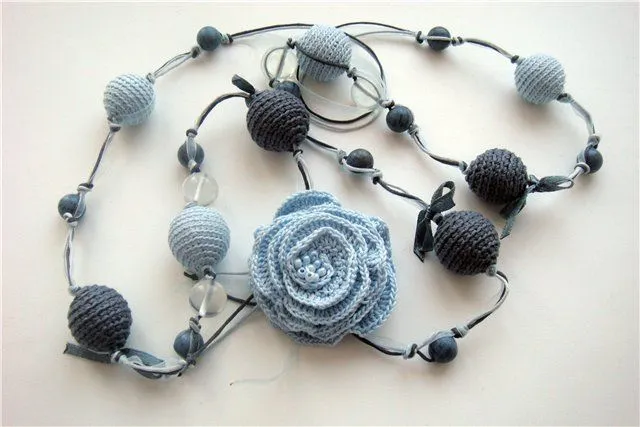 Patrones de collares a crochet - Imagui