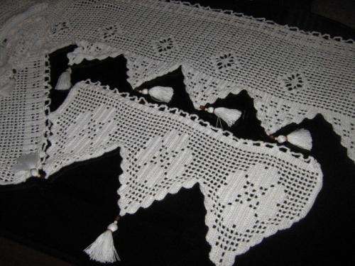 Como hacer cortinas cenefas a crochet paso a paso - Imagui