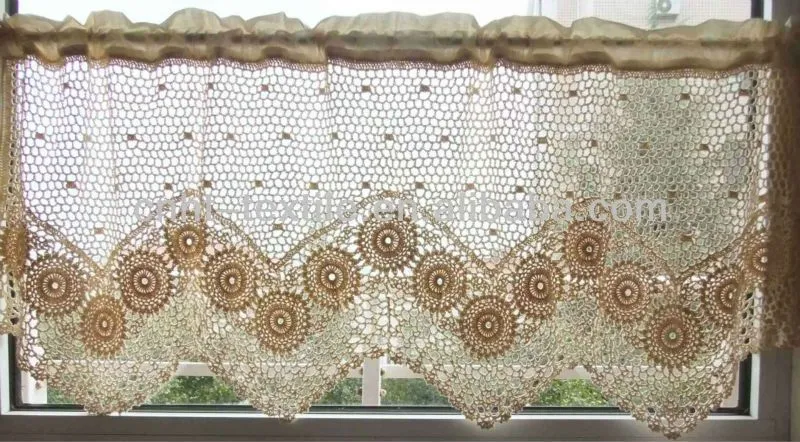 Modelo de cortinas tejidas a crochet - Imagui