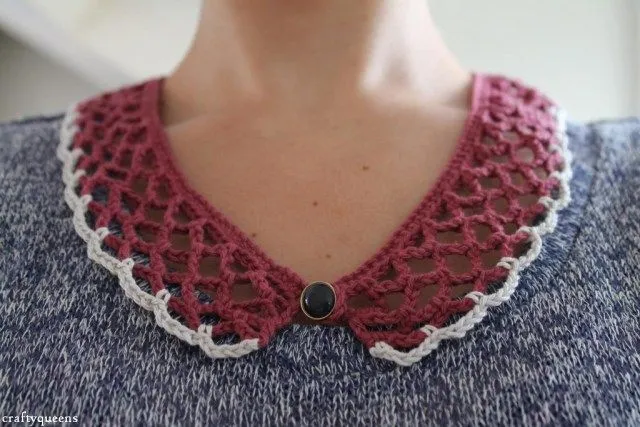 Como hacer un Cuello de Crochet Facil - Patrones Crochet