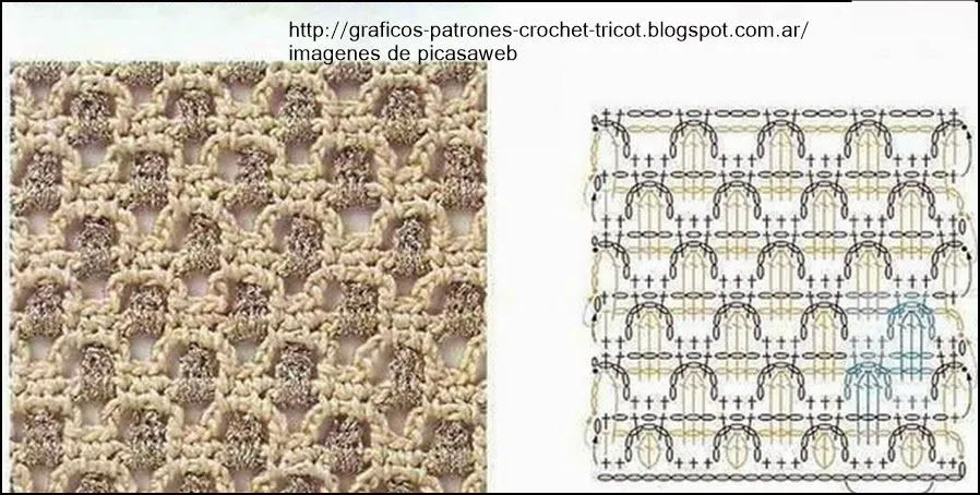 PATRONES - CROCHET - GANCHILLO - GRAFICOS: PUNTOS LINDOS PARA ...