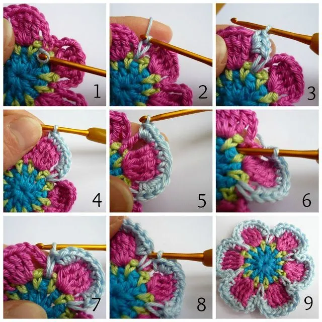 Patrones Crochet, Manualidades y Reciclado: Como hacer Una Flor de ...