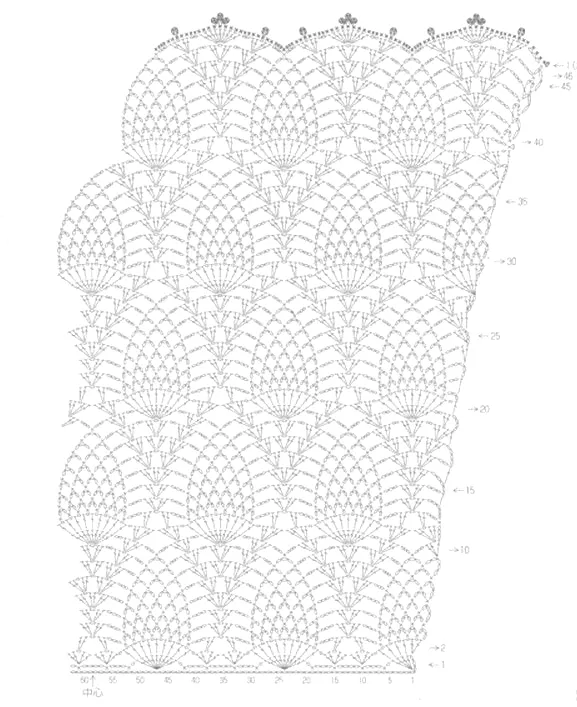 Patrones Crochet de Vestido Punto Piña | Crochet y Dos agujas