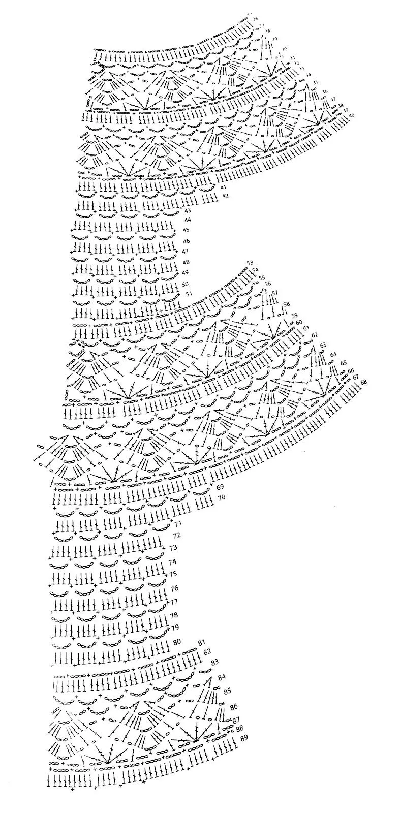 Patrón falda ganchillo blanca | Ganchillo de Marian