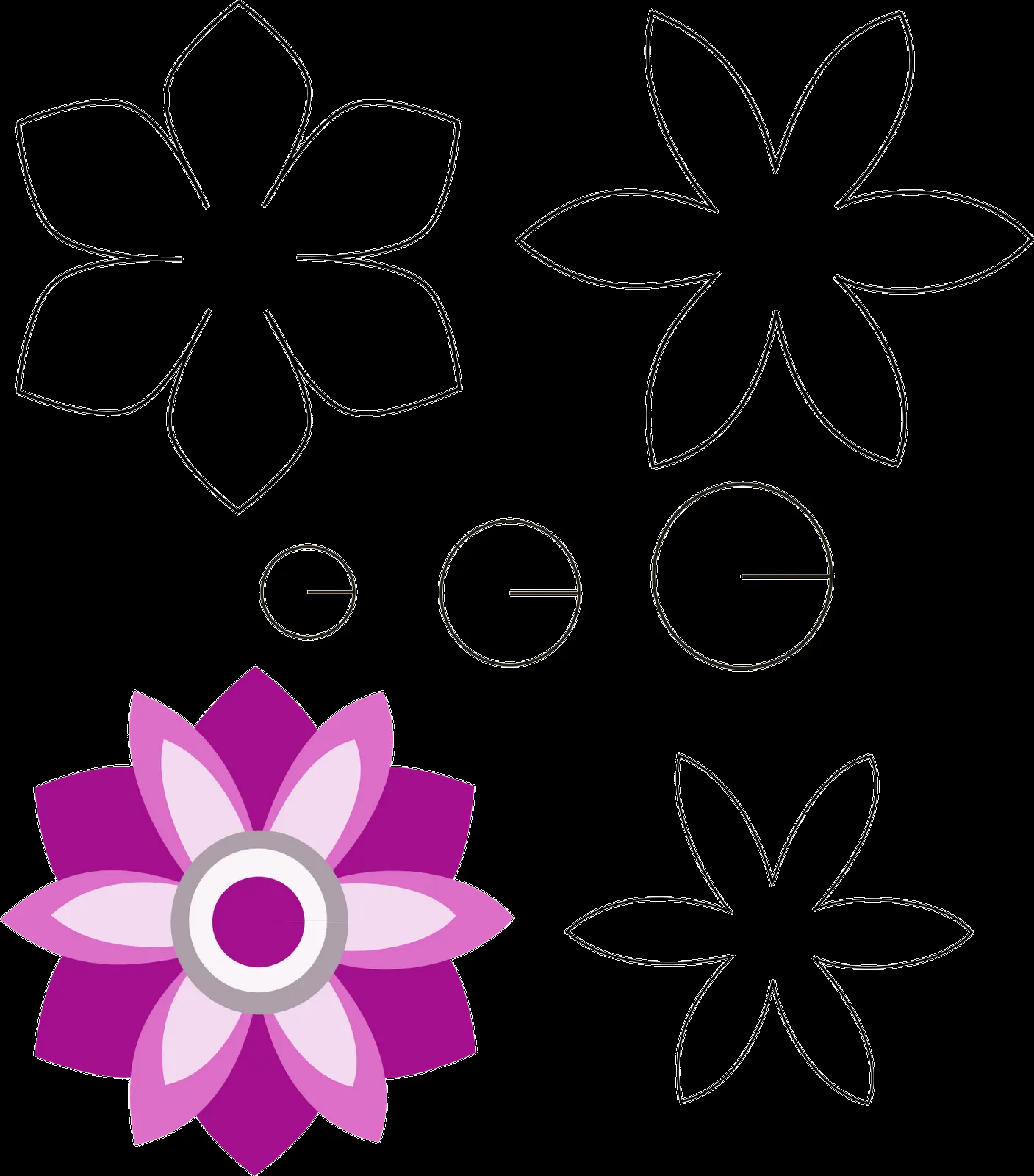 patrones de flores de fieltro - Buscar con Google | Fieltro ...