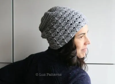 Gorro de crochet para mujer con patrones - Imagui