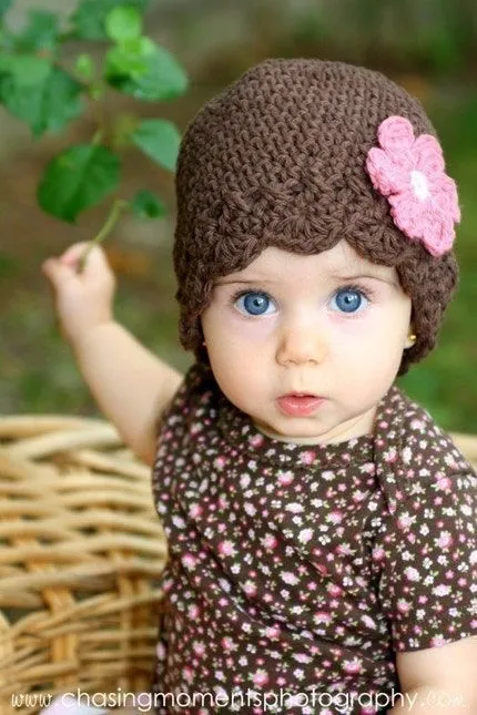 Gorras de tejido para bebés - Imagui