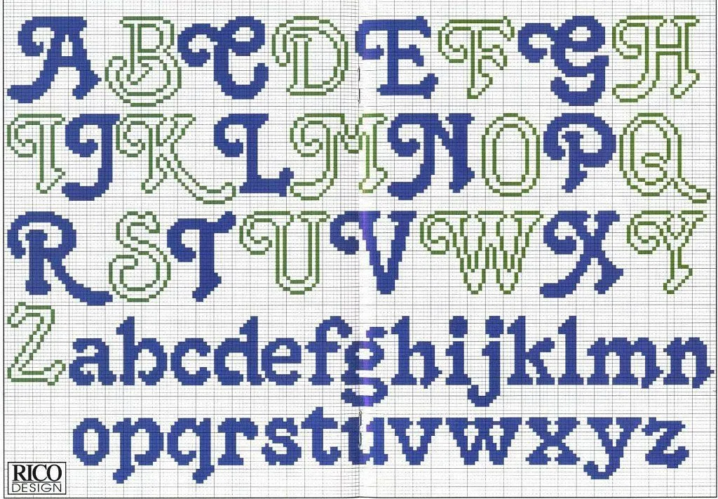 PATRONES GRATIS DE ABECEDARIOS PUNTO DE CRUZ - Imagui | Cross stitch  alphabet patterns, Cross stitch letters, Cross stitch fonts