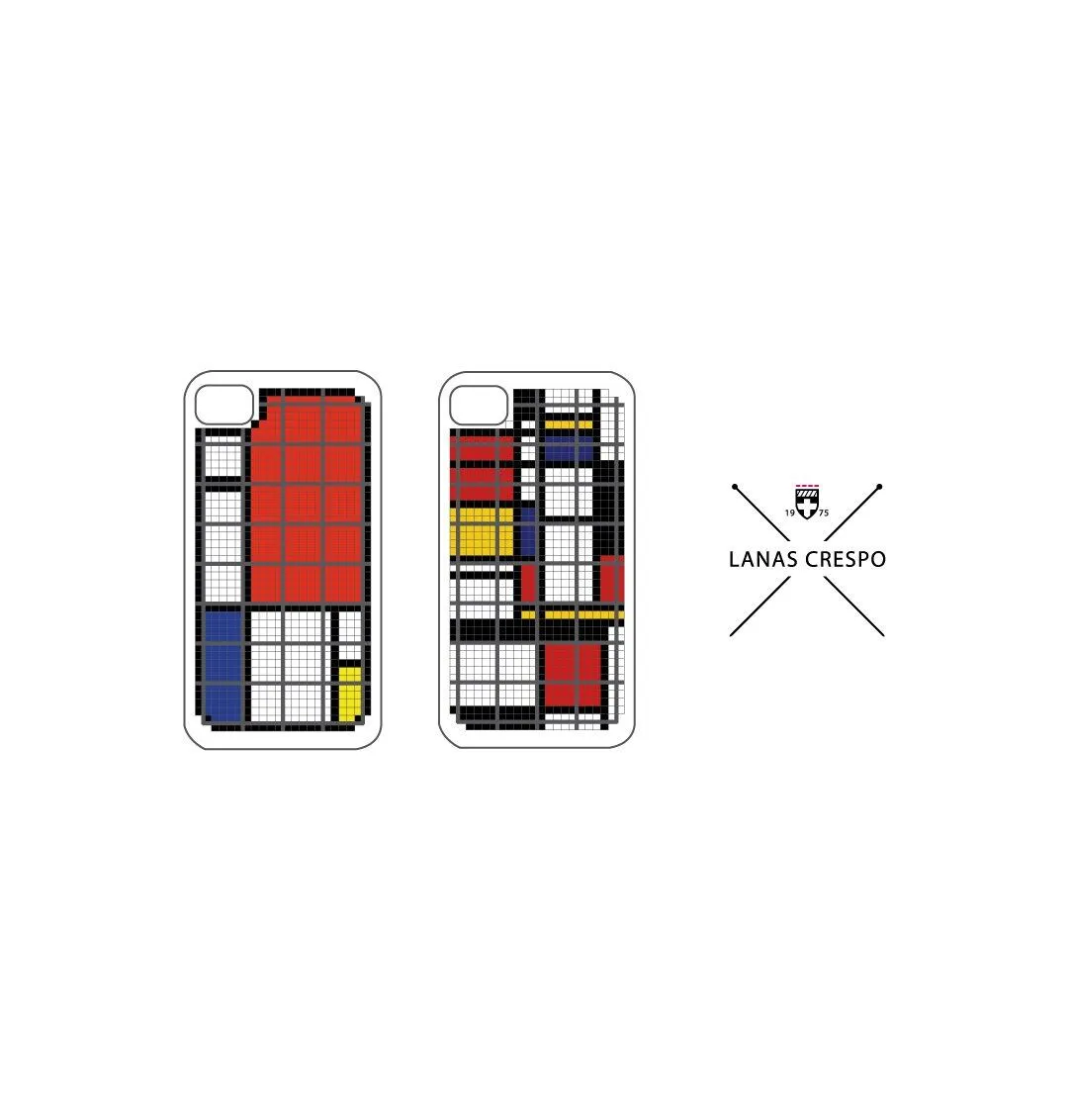 Patrones para iPhone de Mondrian 2 Patrones en por LanasCrespo