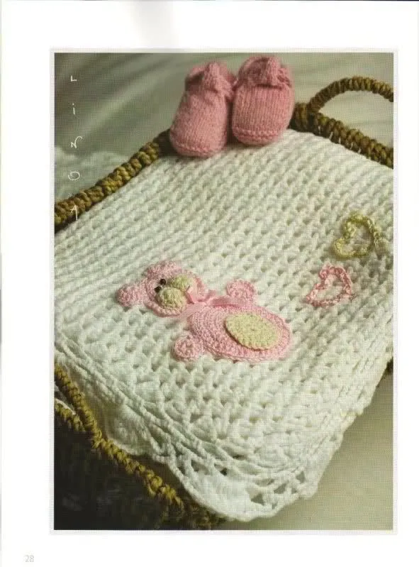 Patrones de Mantitas para bebés (Tejidas a crochet para Marijou ...