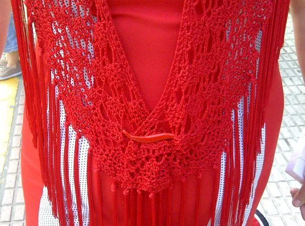 Patrones mantoncillos de flamenca de crochet - Imagui