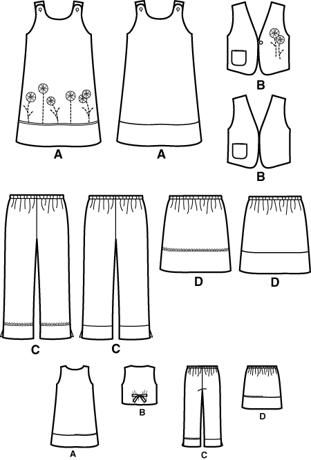 Patrones ropa de niñas - Imagui