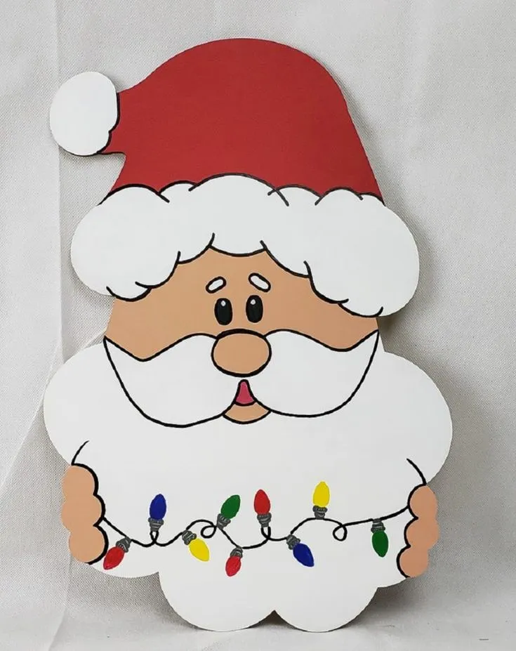 Patrones Moldes Para Santa Claus En Fieltro - Novocom.top | Easy christmas  decorations, Christmas images, Hello kitty