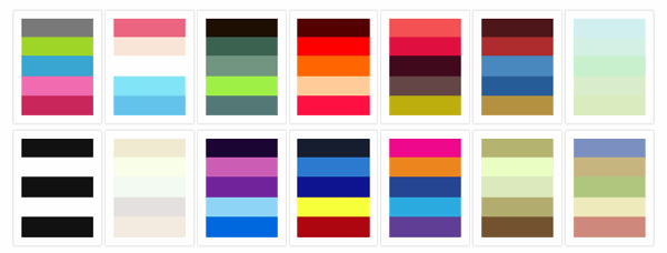 Patrones y paletas de colores para web | El Rincón de Chimi