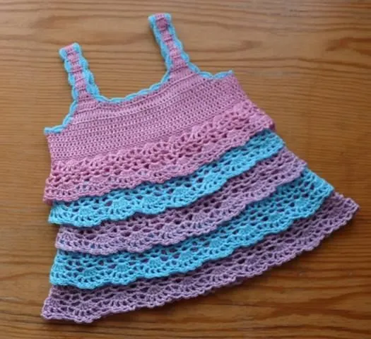 vestidos de niña tejidos a crochet patrones