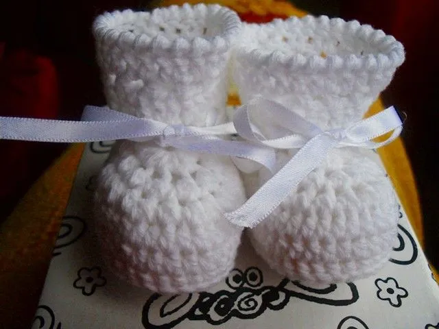  ... ganchillo algodon hecho a mano a patucos bebe ganchillo flickr photo