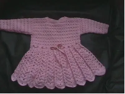 Vestido tejido a crochet niña - Imagui