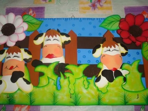 Dibujos de vacas en foami - Imagui