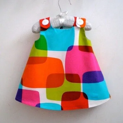 Vestido con patrones para niñas de 3 meses - Imagui