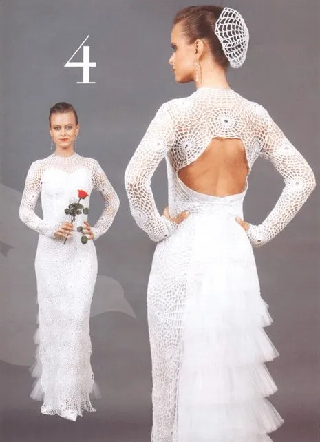 Vestido de novia a crochet paso a paso - Imagui