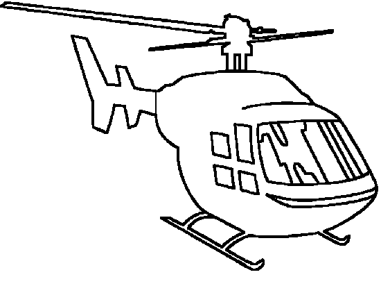 PC Technical - Helicoptero dibujado para colorear PC Technical - Helicoptero dibujado para colorear