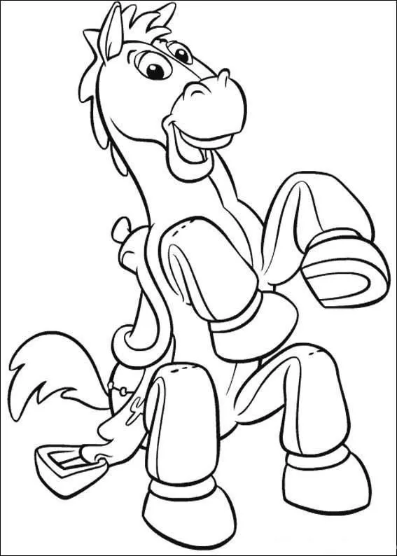 PC Technical - Perdigon el caballo de Woody de Toy Story para colorear PC Technical - Perdigon el caballo de Woody de Toy Story para colorear