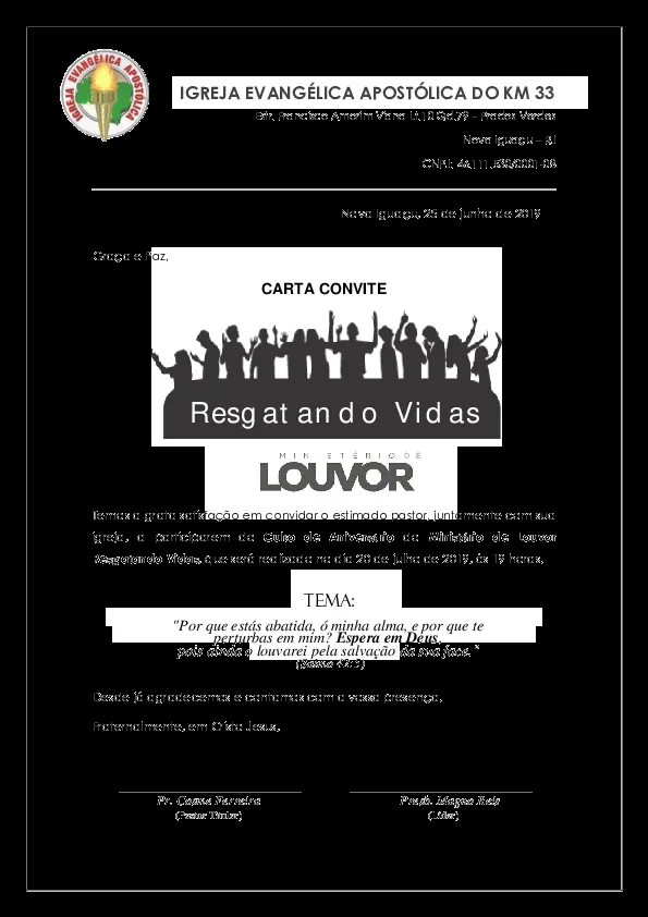 PDF) Carta Ministério de Louvor | Felipe Souza - Academia.edu PDF) Carta Ministério de Louvor | Felipe Souza - Academia.edu