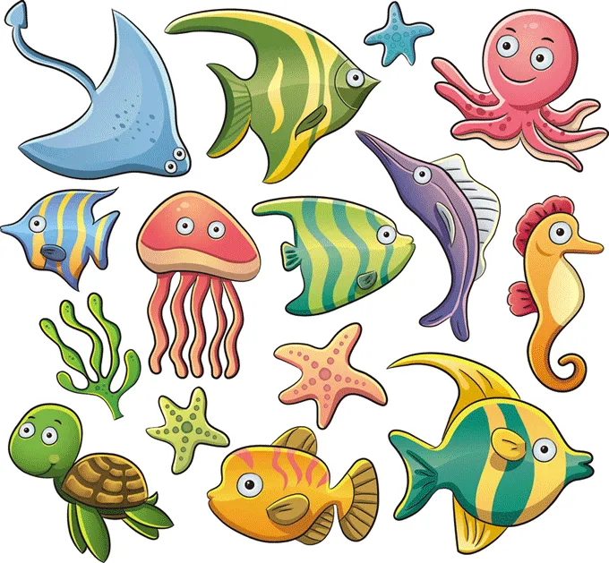 Imagenes infantiles de peces-Imagenes y dibujos para imprimir