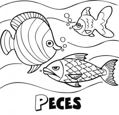 Dibujo de pez imprimir pecera - Imagui