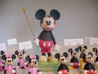 Pedí un deseo: Adorno Torta y Souvenirs de Mickey y Minnie